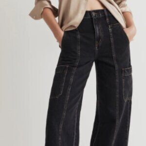 Madewell Baggy Straight Cargo Jeans